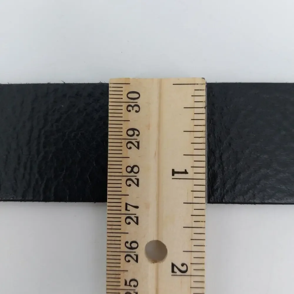 Sonoma Black Genuine Leather Belt Single Prong Men's Size 42